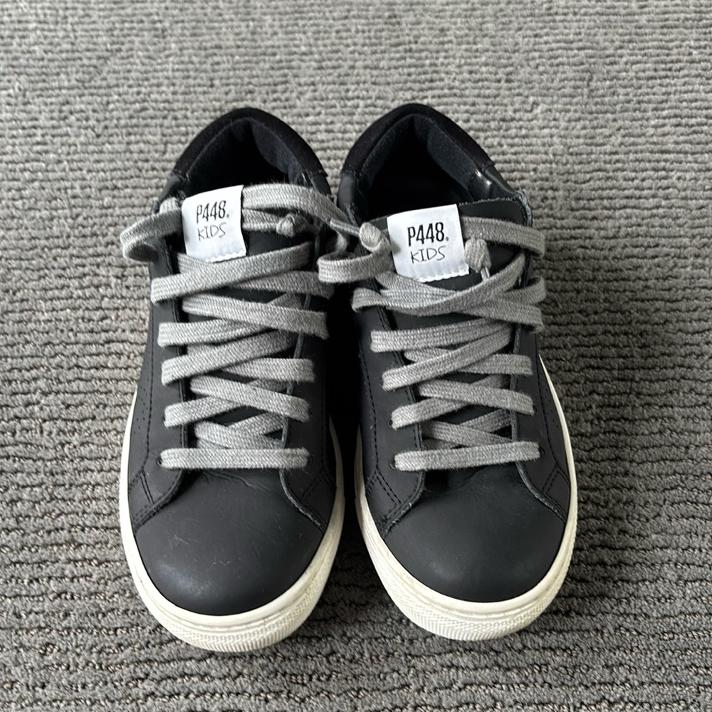P448 Kids Black Sneakers